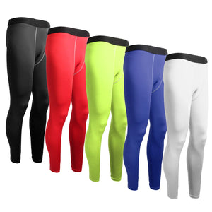 Men Sports Pants Base Layers Tights Compression Long Pants For Training Fitness