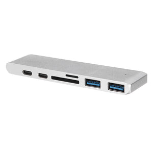 7 IN 1 Type-C HD 4K Card Reader USB Hub Multifunctional Hub USB3.0 Type C Hub