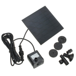 1.2W Solar Panel Power Water Pump Kit For Submersible Fountain Pond