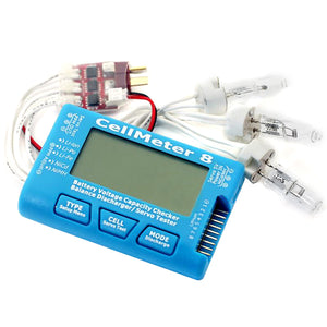 AOKoda CellMeter8  8S Battery Voltage Capacity Balance Servo Checker Tester With Discharge Module