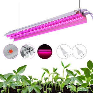 96LED Grow Light Tube Full Spectrum Indoor Plant lamp Greenhouse Double Tube