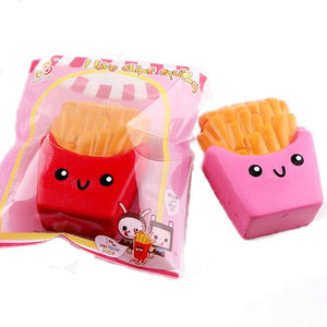 SanQi Elan Squishy French Fries Chips Licensed Slow Rising With Packaging Collection Gift Decor Toy