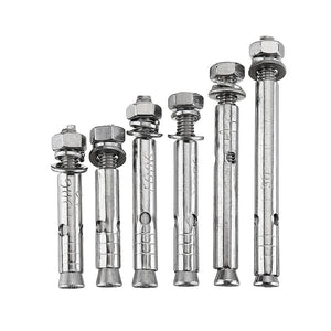 30Pcs 304 Stainless Steel Expansion Bolt External Hex Expansion Screw Bolts M6*50/60/70/80mm