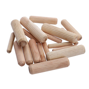 3/8 or 1/2 or 1/4 Inch Straight Fluted Wood Dowel Pins for Woodworking Dowel Hole Wood Connector