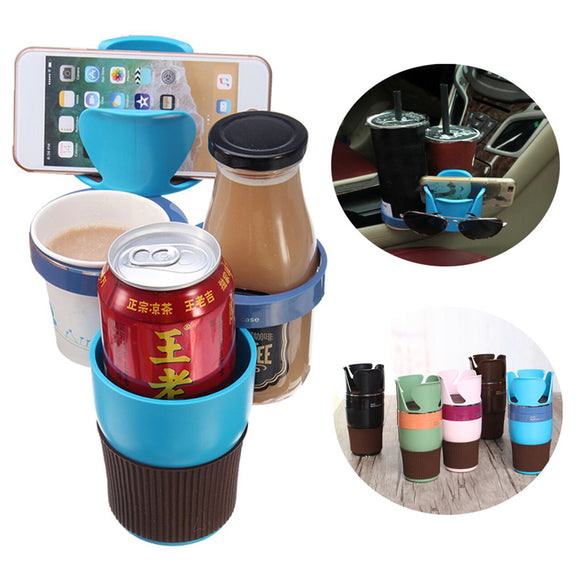 Universal Large Capacity Storage Cup Accessory Management Car Phone Holder Stand for Mobile Phone