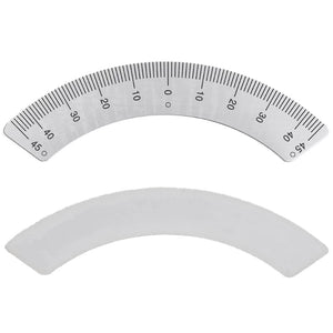 45-0-45 Angle Plate Scale Angle Arc Ruler M1197 Measuring Gauging Tools Protractors Milling Machine Part
