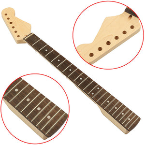 Bass Neck Maple Rosewood Finger Board 21 Fret for Jazz Guitar Parts Replacement