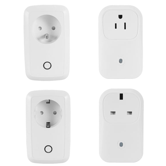 WiFi Wireless Mobile APP Remote Control Switch Smart Plug Socket Work With Alexa