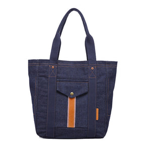 Women Leisure Outdoor Denim Multifunctional Shoulder Bag Handbag Large Capacity