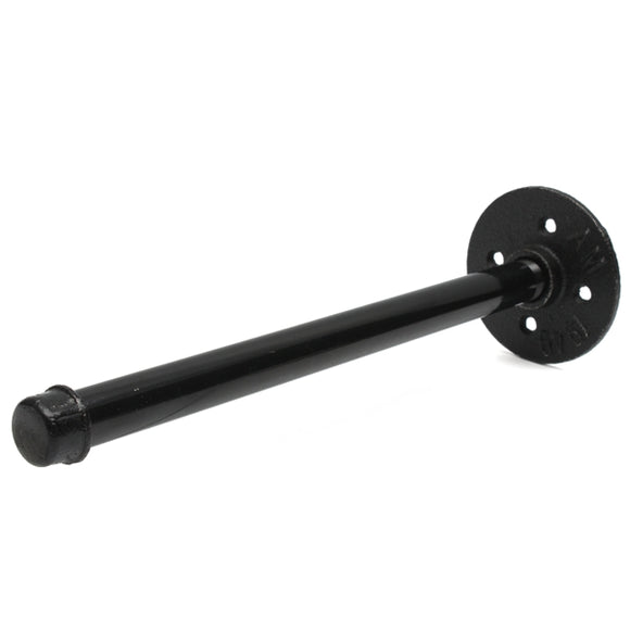 280mm Length Iron Industrial Pipe Holder Flange Bracket Shelf for Toilet Paper Support