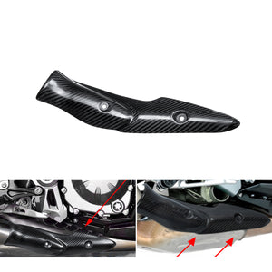 For Kawasaki Z900 Motorcycle Exhaust Muffler System Carbon Fiber Heat Shield Cover