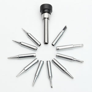 11Pcs 900M-T Soldering Iron Tips for 936 SAIKE ATTEN AOYUE KADA YIHUA Soldering Station