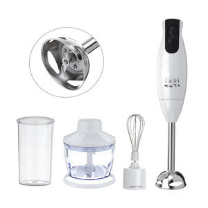 5-in-1 Immersion Hand Blender 220V Smart Stick Blender with Food Grinder Container Milk Frother Egg Whisk Puree for Baby Supplementary Infant Food