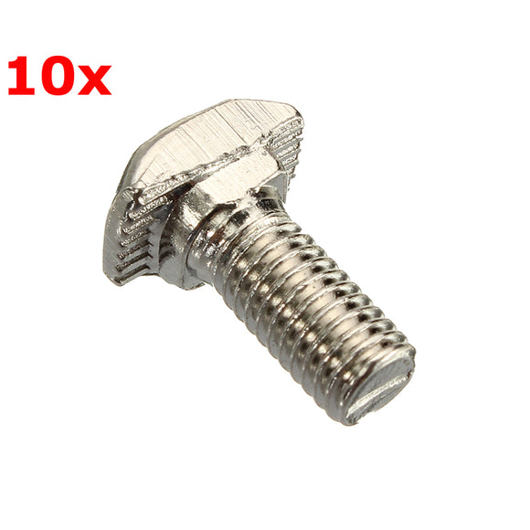 Suleve M5T20 10Pcs M5 20 T-Bolt Carbon Steel European Standard Screws