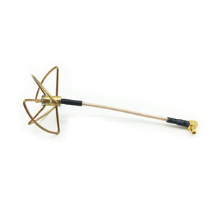 HGLRC 5.8G 2.0dBi-2.5dBi RHCP Omnidirectional MMCX to Pigtail 6.5cm 4 Leaf Clover FPV Antenna