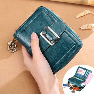 Genuine Leather Women Short Wallets Ladies Fashion Small Wallet Coin Purse