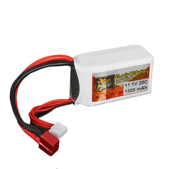 ZOP Power 11.1V 1300MAH 20C 3S Lipo Battery T Plug