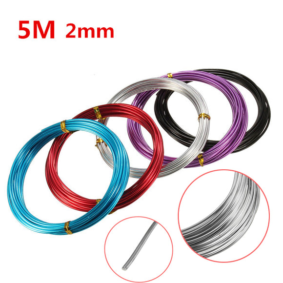 2.0mm Aluminum Wire Craft Art Oxidation Cable DIY Tools 5 Meter