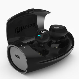 [Truly Wireless] TWS Mini Dual Bluetooth Earphones Noise Canceling Headphones with Charging Box