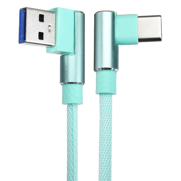 Bakeey 90 Degree Angle 2A Type C Fast Charging Data Cable 3.28ft/1m for Xiaomi Mi Max 3 Pocophone F1