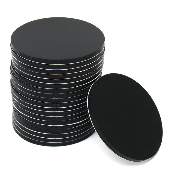 20Pcs 40mm Round Black Silicone Oval Model Bases Support for Wargames Table Games  Warhammer 40K