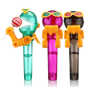 Lollipop Robot Candy Man Storage Holder Cover Creative Novelties Toys 8*8*2CM Pink Grey Green