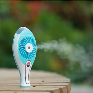 Rechargeable USB Fan Spray Humidifier Portable Air Condition Cool Fan For Home Comfort