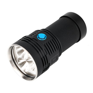 Haikelite Q30 7070LED 12000Lumens 5Modes Charging Indicator Light IPX8 Waterproof LED Flashlight