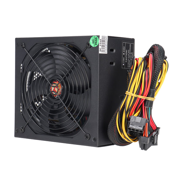 650W PC Computer Power Supply Module Unit 24Pin SATA Quiet Green LED Cooling Fan 14cm