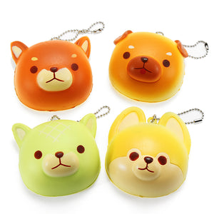 Super Squishy Cute Dog Soft Mini Animal Hanging Drop Slow Rising Decor Toy Pendant