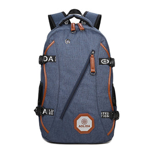 Men Boy 15.6 Inches Laptop Casual School Backpack