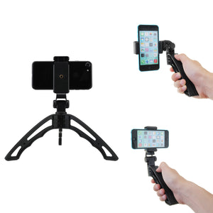 APEXEL APL-TRI Mini Desktop Multi-directional Adjustable Handheld Tripod with Clip for Smartphones