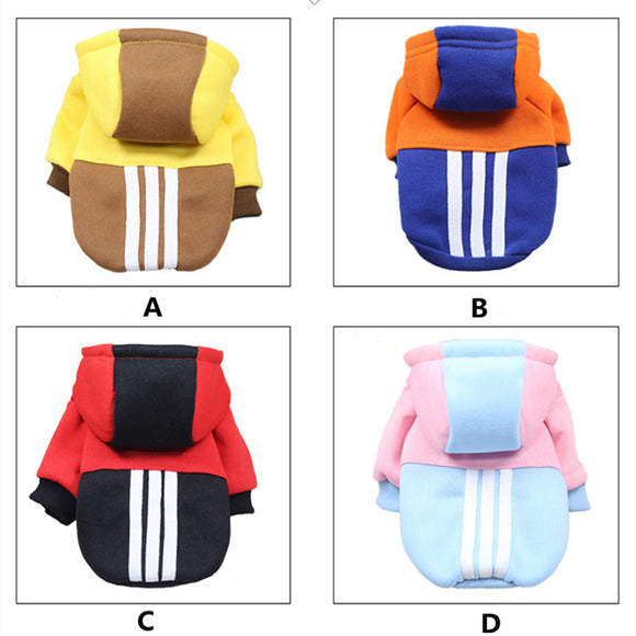 Pet Fashion Sport Hoodie Autumn and Winter Dog Cat Clothes Small Dog Coat  Fashion Puppy clothes