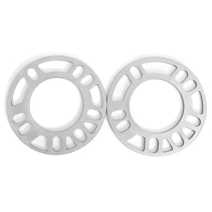 2pcs 5mm Universal Alloy Wheel Spacers Shims Set Kit For 4x100/ 4x108/ 4x114.3