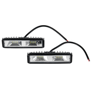 2PCS 6 Inch Car LED Work Light  Flood Beam Bar Car SUV Off Road Driving Fog Lamps