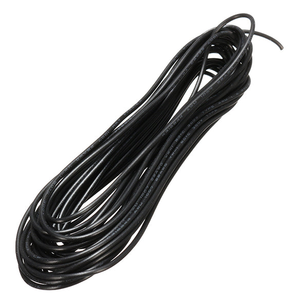 3 Lots 5 Meters/Lot Black 300V Super Flexible 22AWG Copper PVC Insulated Wire LED Electric Cable