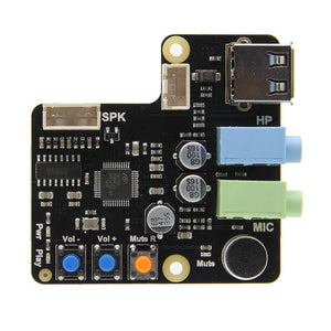 X350 USB Audio Board Support Microphone Input / Audio Input & Output For PC/Raspberry Pi