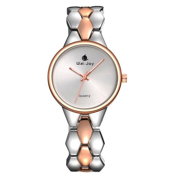 WAL-JOY WJ-9001 Luxury Women Quartz Watch Fashion Alloy Strap Ladies Dress Watch