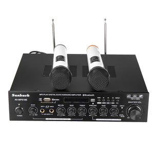 Sunbuck AV-MP618E 400W 2Ch bluetooth Digital Karaoke Amplifier Wireless Microphone Receiver System