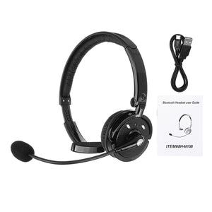 Trucker Headset bluetooth Wireless Earphone Hands-free Noise Cancellation w/ Mic