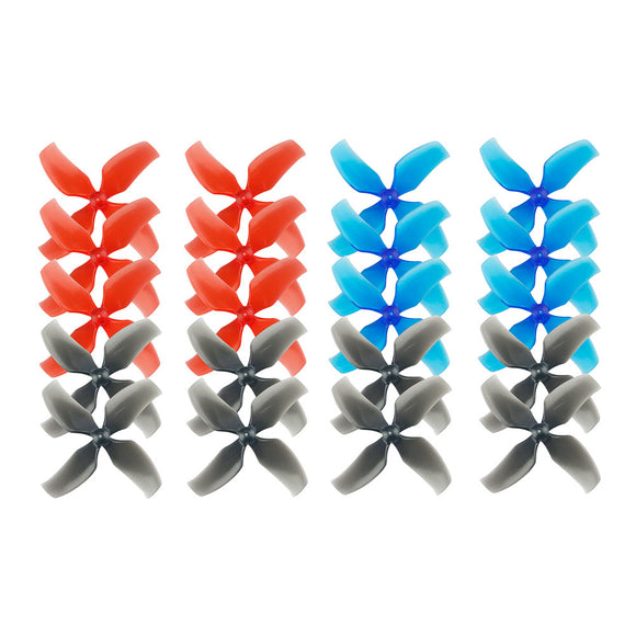 10 Pairs KINGKONG/LDARC 1545 40mm 4-blade Propeller 1.0mm Hub for TINY 7 7X Snapper7 Mobula7 TRASHCAN RC Drone