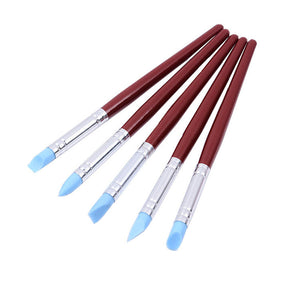 5 Pcs Dental Silicone Pen Tooth Adhesive Forming Sculpture Carving Tools Cement