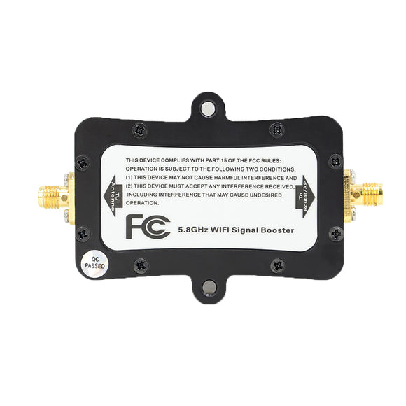 SZHUASHI 5W 37dBm 5.8G Wireless WIFI 11b/g/n Signal Amplifier Signal Booster for FPV with FCC Certification