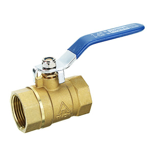 1/2 3/4" 1" Brass Ball Valve Two Piece Inline Lever Handle BSP Female Thread"