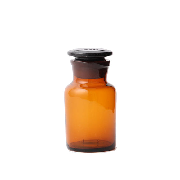 Amber Glass Wide Mouth Bottle Chemical Reagent Storage Bottle Lab Glassware 125mL 250mL