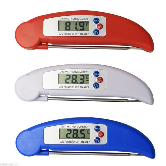 BBQ Digital Folding Probe Thermometer Food Temperature Sensor Household Thermometer Kitchen Tools