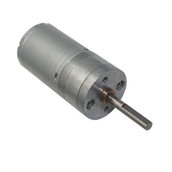 JGA25-370-L 6/12/24V Gear Motor 25mm Diameter Gear Box 25x4mm Central Long Shaft DC Motor