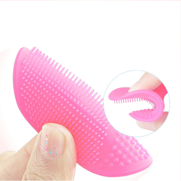 2PCS Silicon Facial Scrub Pad Brush Wash Pore Blackhead Remover Skin Care Deep Cleansing