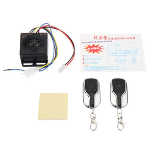 48V~60V Anti-theft Alarm System 2 Remote Control For Motorcycle/Scooter/Autobike