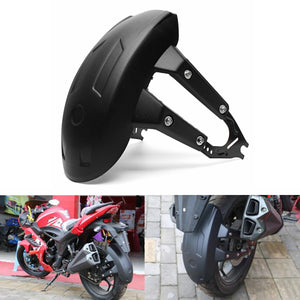 Universal Motorcycle Rear Wheel Cover Splash Guard Mudguard+Bracket Black